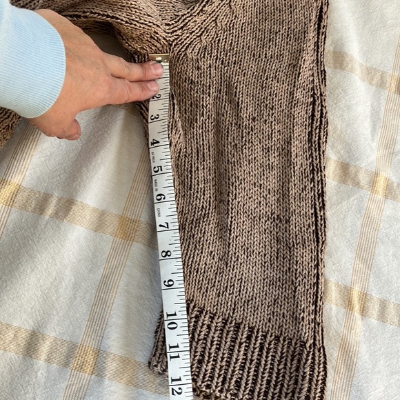 CROFT & BARROW LG TAN COTTON CARDIGAN SWEATER - Picture 11 of 11